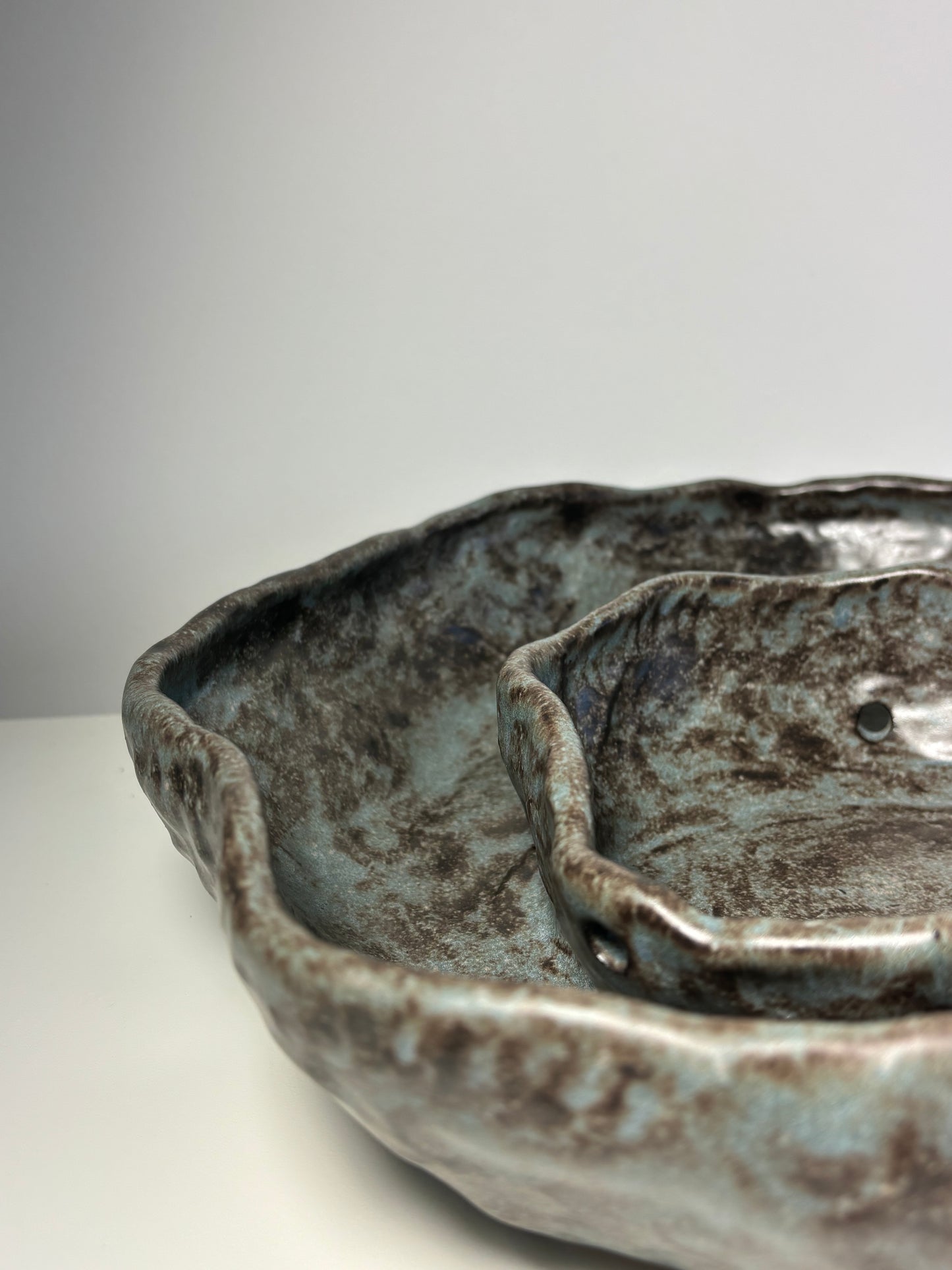 Grey Bog Pot - Oyster